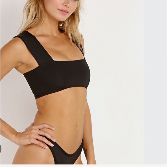 🆕 2pc REVOLVE X L*SPACE PARKER TOP & WHIPLASH BOTTOMS BITSY CUT IN BLACK - Picture 5 of 8